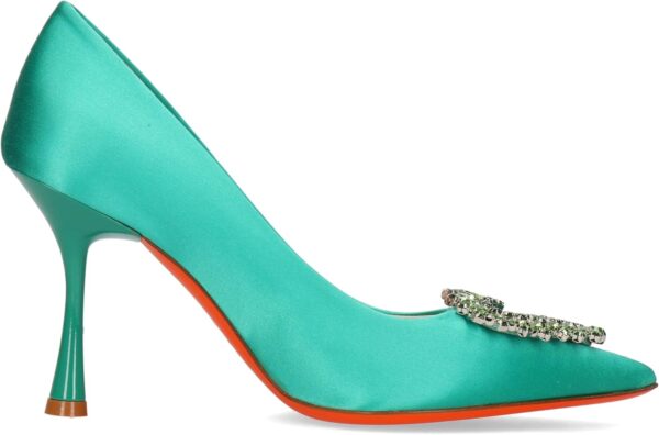 Pompa Donna Melvin Hamilton Alena 1 Verde Tacco-1