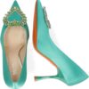 Pompa Donna Melvin Hamilton Alena 1 Verde Tacco-5