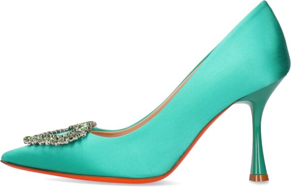 Pompa Donna Melvin Hamilton Alena 1 Verde Tacco-2