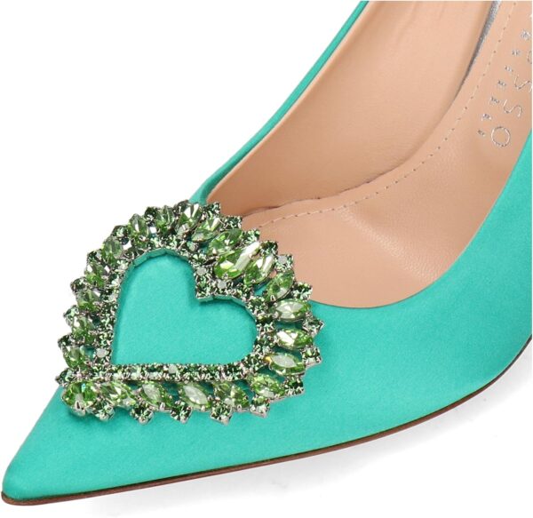 Pompa Donna Melvin Hamilton Alena 1 Verde Tacco-4