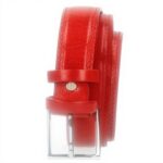 Cintura Donna Melvin Hamilton pelle fatta a mano Rosso