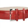 Cintura Donna Melvin Hamilton pelle fatta a mano Rosso