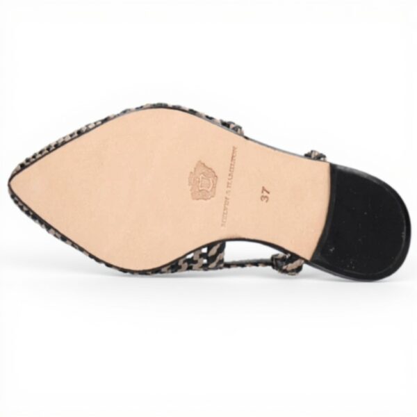 Ballerine donna Melvin Hamilton Fiora pelle nero artigianali