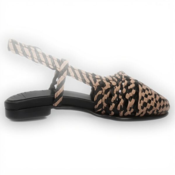 Ballerine donna Melvin Hamilton Fiora pelle nero artigianali