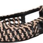 Ballerine donna Melvin Hamilton Fiora pelle nero artigianali-0