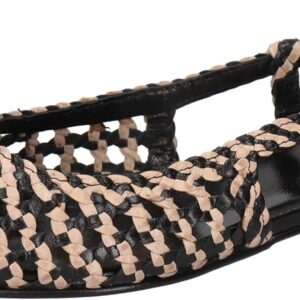 Ballerine donna Melvin Hamilton Fiora pelle nero artigianali-0