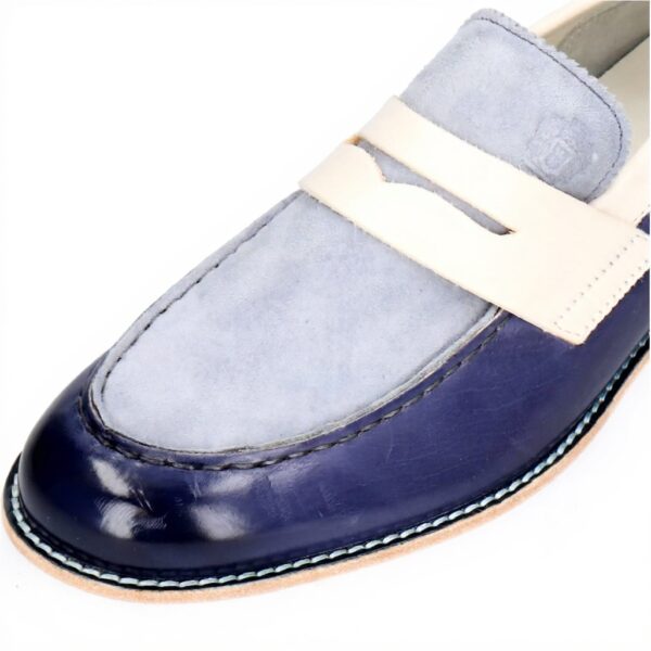 Loafer donna Melvin Hamilton Jade 12 blu artigianali