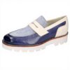 Loafer donna Melvin Hamilton Jade 12 blu artigianali