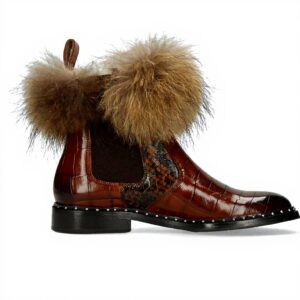 Stivaletto Donna Melvin Hamilton Sally 114 Pelle Marrone