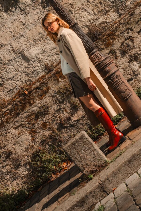 Stivali Donna Melvin Hamilton Pelle Mucca Tacco Blocco-6