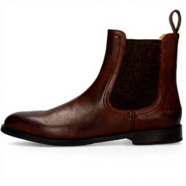 Stivali Chelsea Donna Melvin Hamilton pelle marrone nero