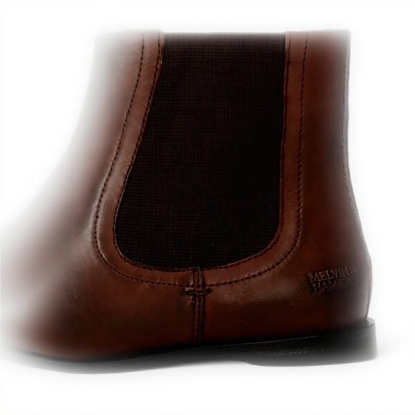 Stivali Chelsea Donna Melvin Hamilton pelle marrone nero